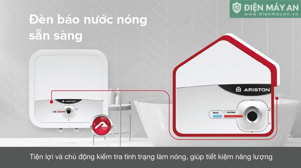 Bình nóng lạnh Ariston 15 lít AN2 15R AG+ VN